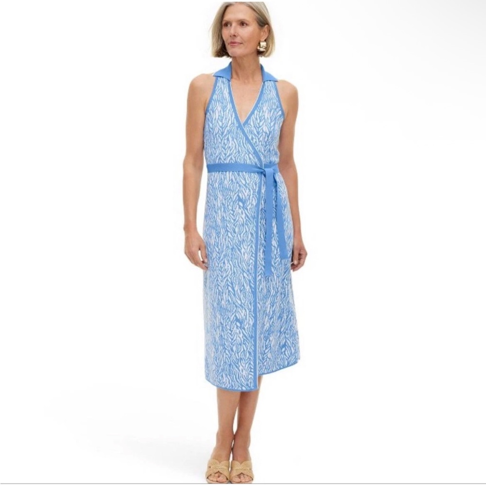Diane Von Furstenberg DVF for Target - Blue and White Wrap Dress